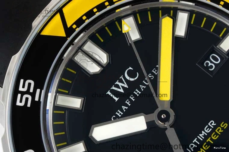 MIROTIME 0429 Bright Aquatimer Automatic SS RSF 1:1 Best Edition Black Yellow Dial on Black Rubber Strap A 7068